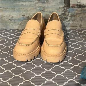 Free People Cream Mules